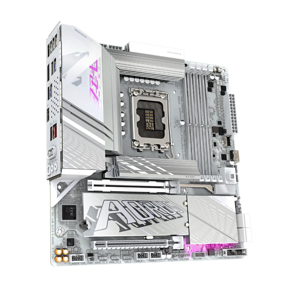 Gigabyte Motherboard Z890M AORUS ELITE WIFI7 ICE DDR5 For Intel Ultra Processors view 3
